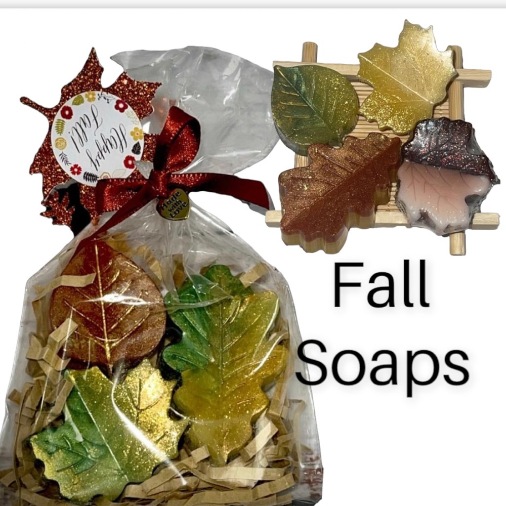 Fall Leaves Soap Favors Set 12, Autumn, wedding Party, Bridal Shower, Housewarm